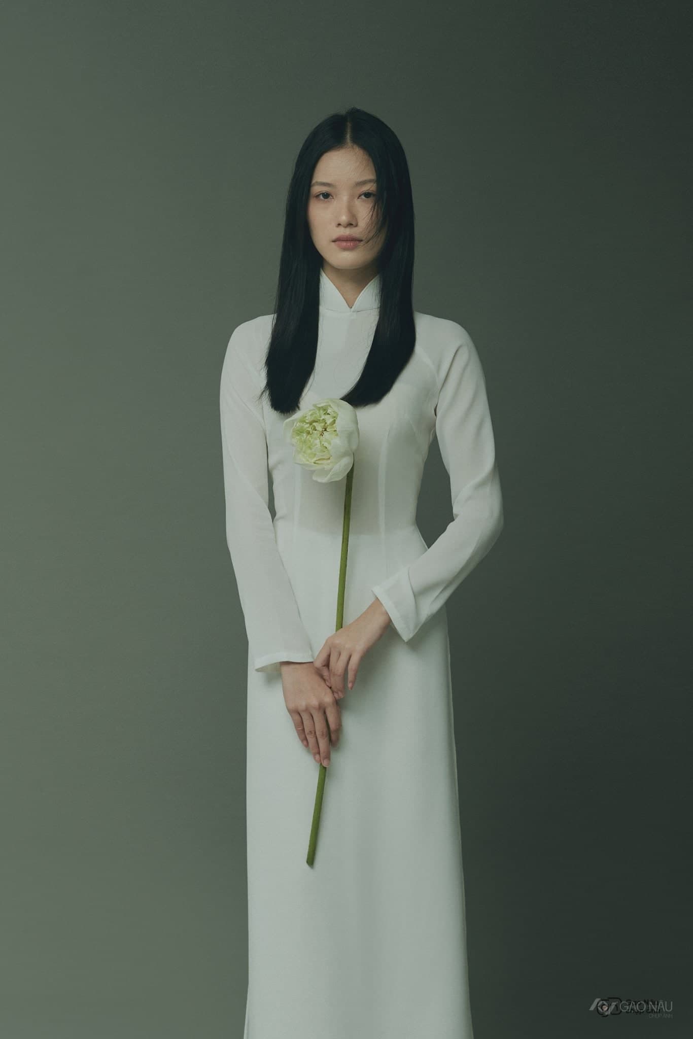 Khách Gạo Nâu — concept áo dài sen